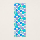 Schattige kleurrijk doodle dot design Bladwijzer Mini Visitekaartjes (Achterkant)