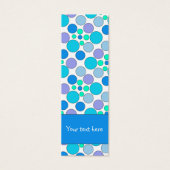 Schattige kleurrijk doodle dot design Bladwijzer Mini Visitekaartjes (Voorkant)