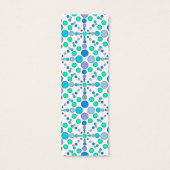 Schattige kleurrijk doodle dot design Bladwijzer Mini Visitekaartjes (Achterkant)