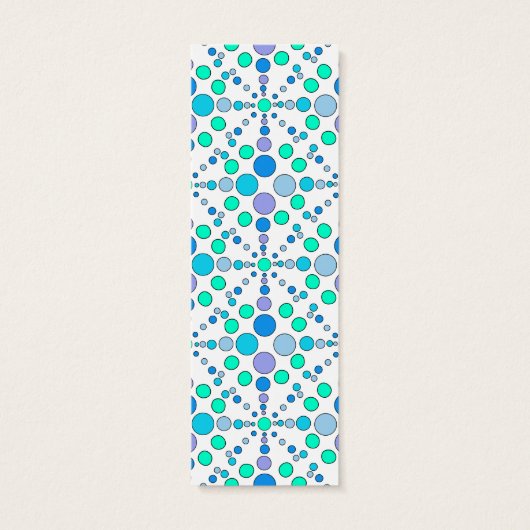 Schattige kleurrijk doodle dot design Bladwijzer Mini Visitekaartjes (Achterkant)