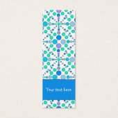 Schattige kleurrijk doodle dot design Bladwijzer Mini Visitekaartjes (Voorkant)