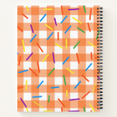 Schattige kleurrijk doospatroon notitieboek (Achterkant)