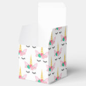Schattige Kleurrijk Eenhoornpatroon voor Verjaarda Bedankdoosjes (Geopend)