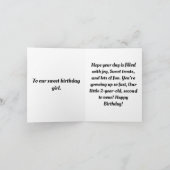 Schattige, kleurrijk & Elegant Twee Lief 2e Verjaa Kaart (Binnen)