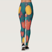 Schattige kleurrijk fruitpatroon – leuk zomerontwe leggings (Achterkant)