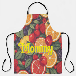 Schattige kleurrijk fruitpatroon – leuk zomerontwe schort