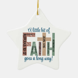 Schattige Kleurrijk Geloof Bijbel Verzen Typografi Keramisch Ornament