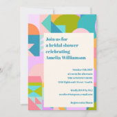 Schattige kleurrijk grillig geometrisch Vrijgezell Kaart (Voorkant)