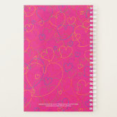 Schattige kleurrijk hartenpatroon - Hearts Net Pin Planner (Achterkant)