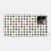 Schattige kleurrijk jaren 70 patroon met polka sti Case-Mate iPhone case (Achterkant (horizontaal))