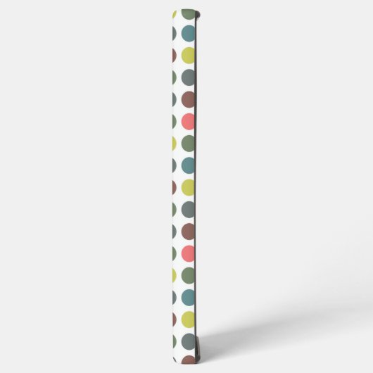 Schattige kleurrijk jaren 70 patroon met polka sti samsung galaxy hoesje (Linkerkant)