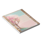 Schattige Kleurrijk Lichtroze Notitieblok (Schuin)