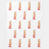 Schattige kleurrijk mama woord | Sentimentele Moed Fleece Deken (Voorkant)
