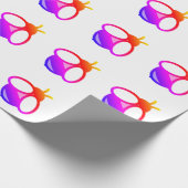 Schattige kleurrijk modern minimalistisch bijenont cadeaupapier (Hoek)