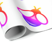 Schattige kleurrijk modern minimalistisch bijenont cadeaupapier (Rol Hoek)