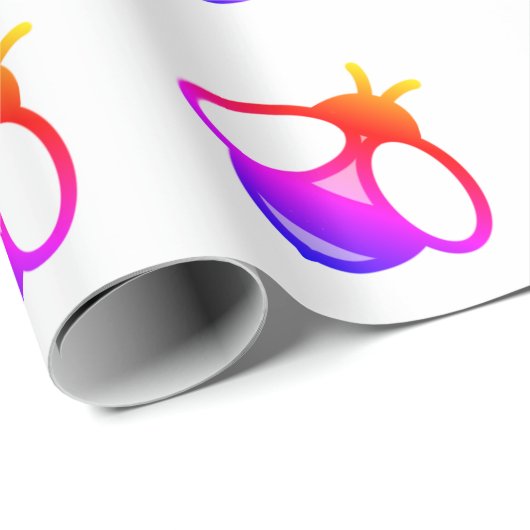 Schattige kleurrijk modern minimalistisch bijenont cadeaupapier (Rol Hoek)