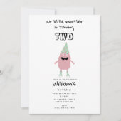 Schattige kleurrijk Monsters Grappig Kids Verjaard Kaart (Voorkant)