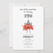 Schattige kleurrijk Monsters Grappig Kids Verjaard Kaart (Voorkant)