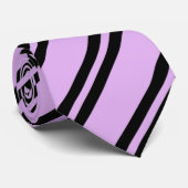 Schattige kleurrijk Paarse strepen patroon Stropdas (Opgerold)