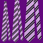 Schattige kleurrijk Paarse strepen patroon Stropdas<br><div class="desc">De schattige Kleurrijke Paarse Strepen Pattern stropdas is een perfect cadeau voor Kerstmis en verjaardagen.</div>