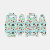 Schattige Kleurrijk Pirate Pattern Kids Verjaardag Bedankdoosjes (Uitgevouwen)