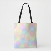 Schattige Kleurrijk Regenboog Geometrisch Cirkelpa Tote Bag (Voorkant)