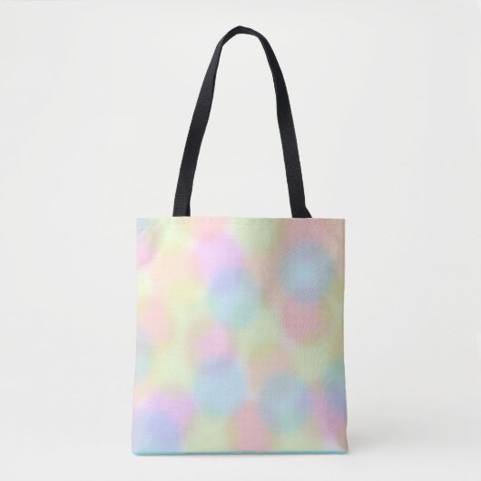 Schattige Kleurrijk Regenboog Geometrisch Cirkelpa Tote Bag (Voorkant)
