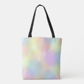 Schattige Kleurrijk Regenboog Geometrisch Cirkelpa Tote Bag (Achterkant)