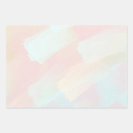 Schattige Kleurrijk Roze Meisje Inpakpapier Vel