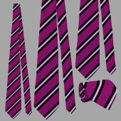 Schattige Kleurrijk Roze Streeppatroon Stropdas