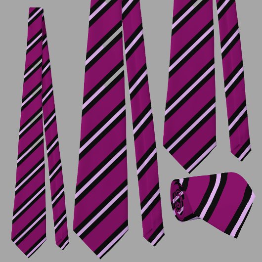 Schattige Kleurrijk Roze Streeppatroon Stropdas