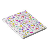 Schattige Kleurrijk Snoep Sweet Pattern Notitieblok (Schuin)