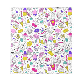 Schattige Kleurrijk Snoep Sweet Pattern Notitieblok