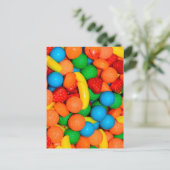 Schattige Kleurrijk Snoepjes Patroon Briefkaart (Staand voorkant)