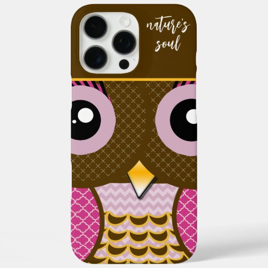 Schattige Kleurrijk Uilenpatroon Kies Kleur Case-Mate iPhone Case (Achterkant)