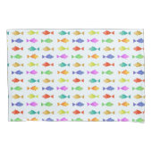 Schattige kleurrijk vispatroon kussensloop (Voorkant)