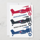 Schattige Kleurrijk Vliegtuig Voor Jongen, Leuke K Kaart (Voorkant)