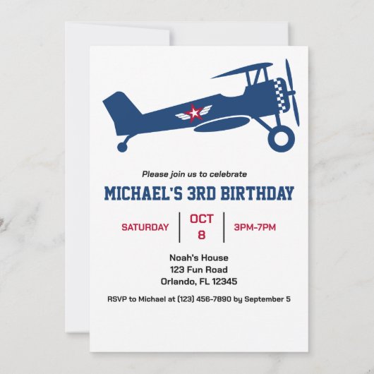 Schattige Kleurrijk Vliegtuig Voor Jongen, Leuke K Kaart (Achterkant)