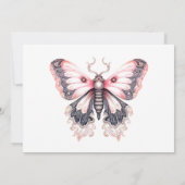 Schattige kleurrijk vlinder verjaardagsfeestje kaart (Achterkant)