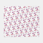 Schattige kleurrijk Waterverf vlinderpatroon Fleece Deken (Voorkant (Horizontaal))