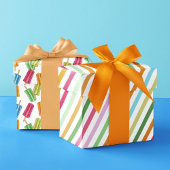 Schattige kleurrijk zomerpakijspatroon inpakpapier vel