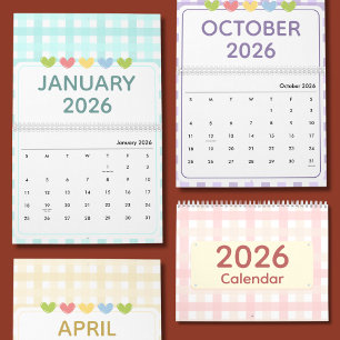 Schattige & Kleurrijke 2026 Agenda Kalender