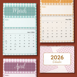Schattige & Kleurrijke 2026 Agenda Kalender