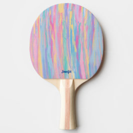 Schattige Kleurrijke Abstract Ping Pong Bat Tafeltennisbatje