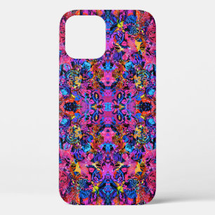 Schattige kleurrijke abstracte bloemmotieven Case-Mate iPhone case