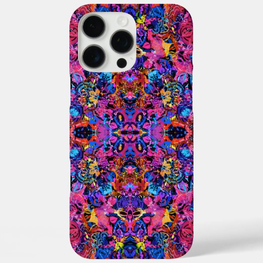 Schattige kleurrijke abstracte bloemmotieven Case-Mate iPhone case (Achterkant)