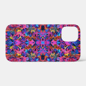 Schattige kleurrijke abstracte bloemmotieven Case-Mate iPhone case (Achterkant (horizontaal))