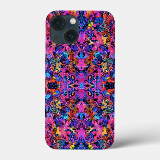 Schattige kleurrijke abstracte bloemmotieven Case-Mate iPhone case (Achterkant)