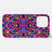 Schattige kleurrijke abstracte bloemmotieven Case-Mate iPhone case (Achterkant (horizontaal))