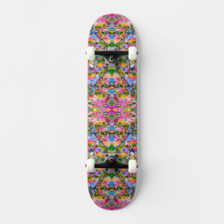 Schattige kleurrijke abstracte gemengde paisley bl persoonlijk skateboard